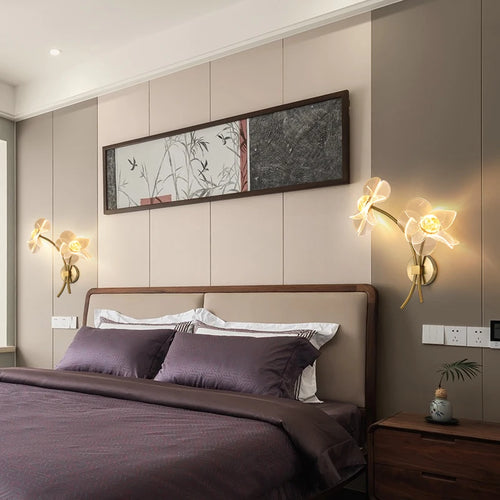 applique murale fleur pour éclairage doux et décoratif - vue 5 sur 16