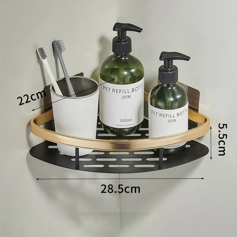 étagères murales de luxe antirouille pour accessoires de bain - vue 17 sur 17
