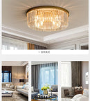plafonnier en cristal de luxe métal minimaliste pour intérieur
