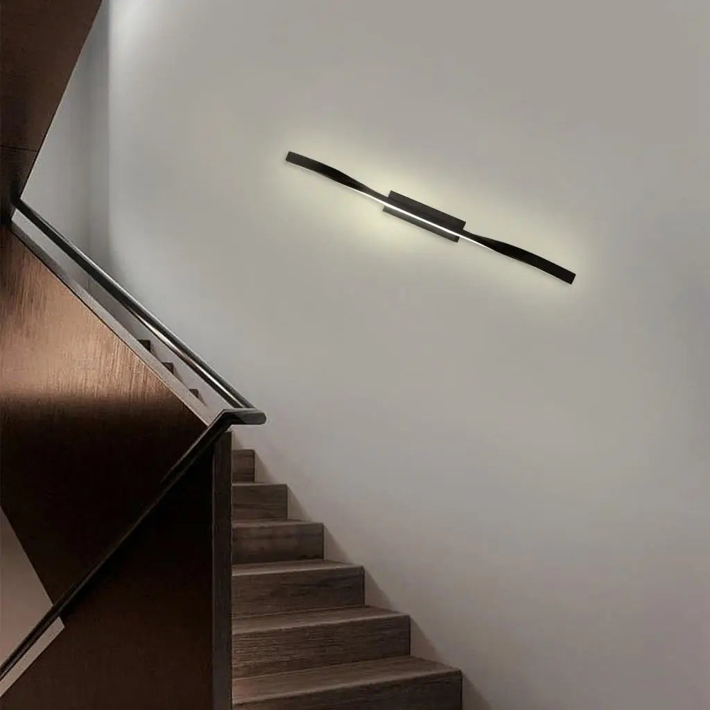 applique murale led nordique à longue bande pour éclairage intérieur - vue 5 sur 7