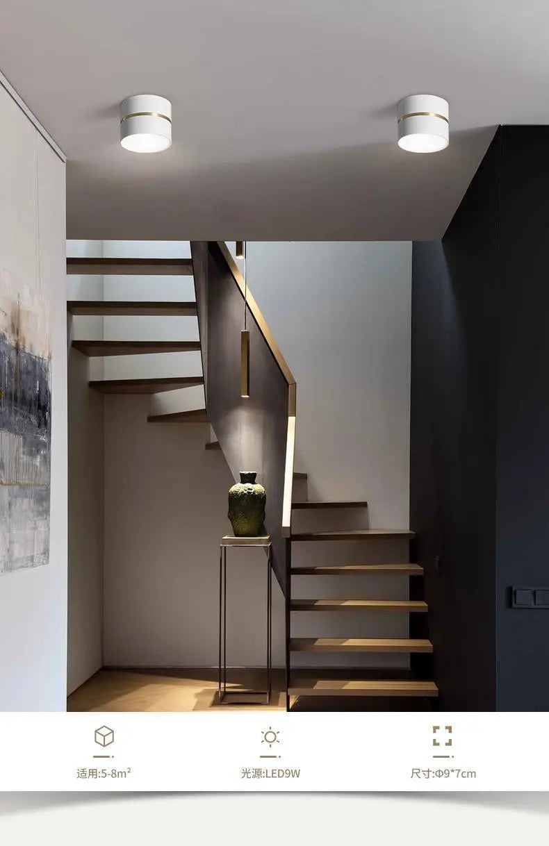 plafonnier led design nordique moderne dimmable pour intérieur - vue 7 sur 10