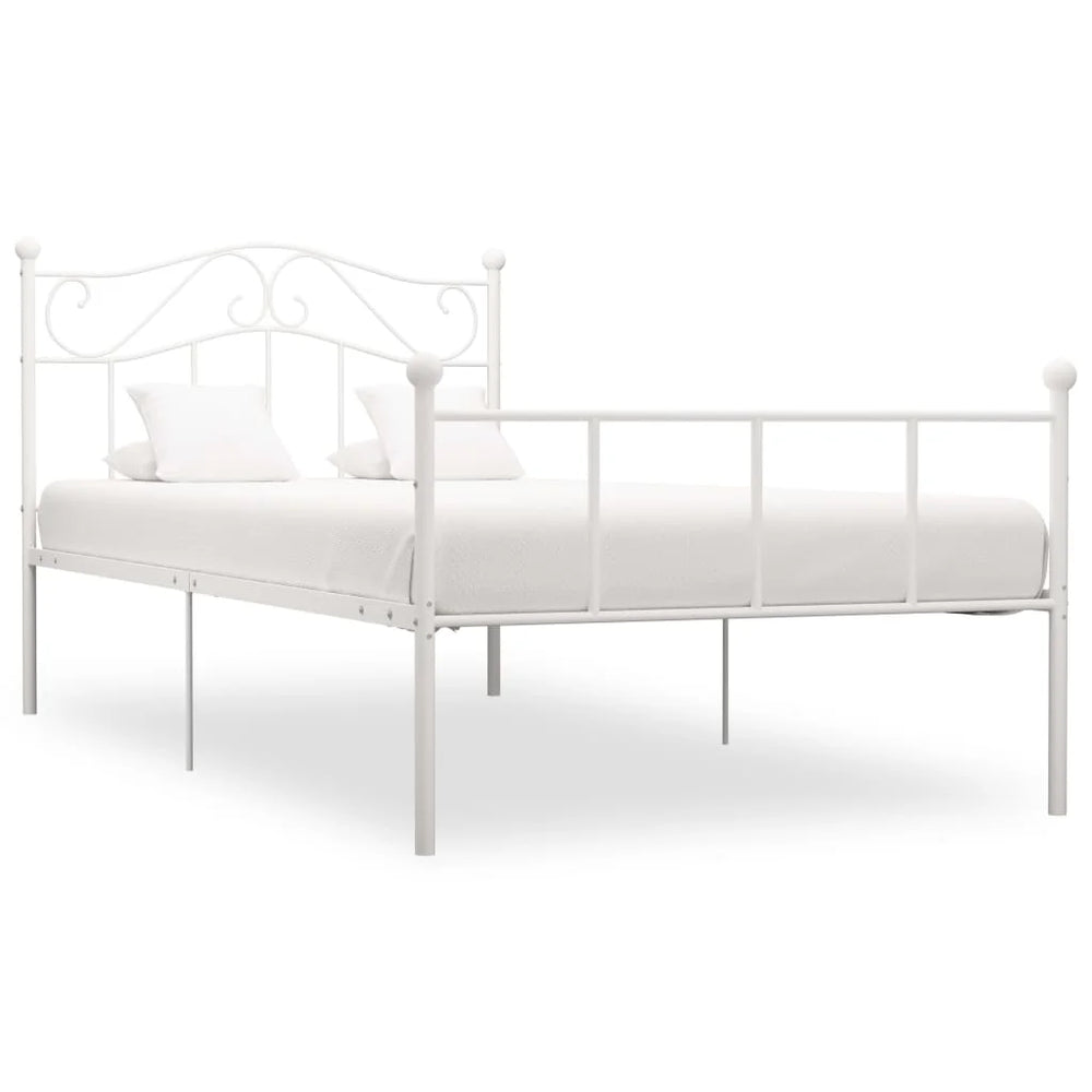 Iron Bed Frame Modern Style Double Single Bed with Headboard, Simple feel food food Iron Frame Bed Bed Bed Furniture
