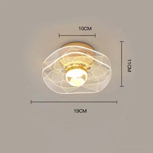 Moderne LED-Deckenleuchte im nordischen Design für Innenbereich und Balkon - vue 13 sur 13