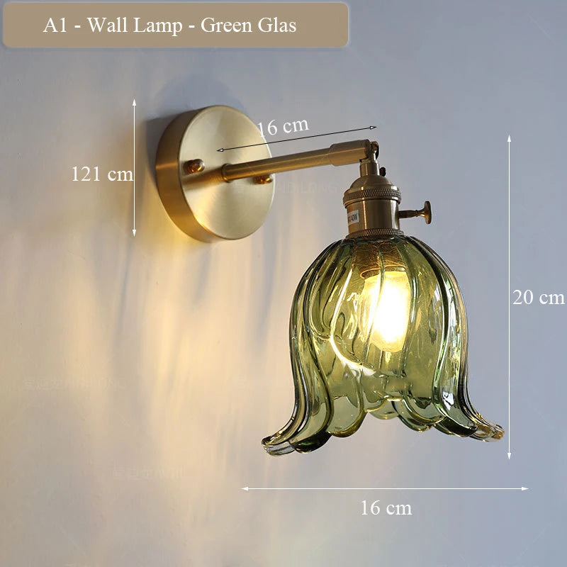 applique murale moderne en verre et laiton réglable pour intérieur élégant - vue 8 sur 12