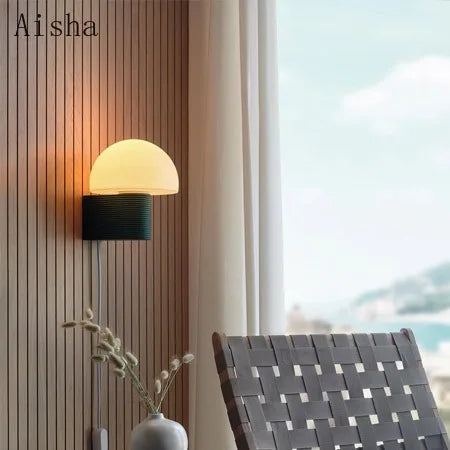 Wandleuchte aus Glas nordischer moderner Minimalismus - vue 3 sur 6