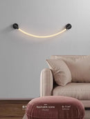 applique murale minimaliste moderne en silicone de luxe
