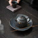 theiere meditation argile style retro kung fu artisanale