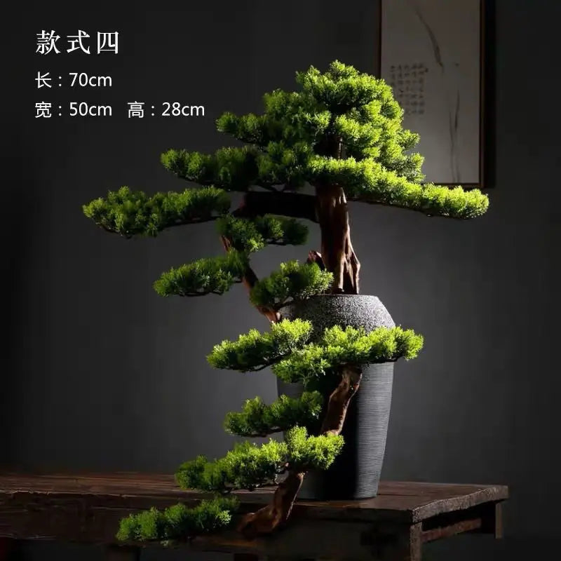 plafonnier bonsaï décoration intérieure style chinois haut de gamme - vue 3 sur 11