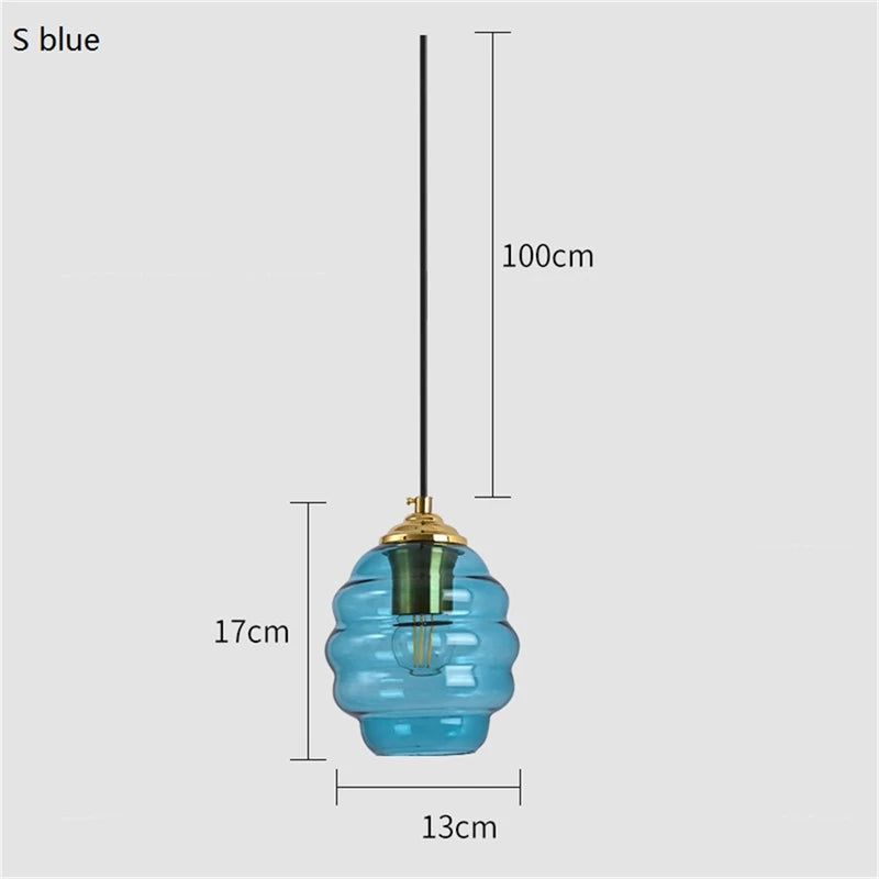 Moderne Pendelleuchte aus nordischem Glas mit Kugelschirm - vue 10 sur 15