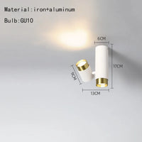 plafonnier led rotatif décoration atmosphère deux leds