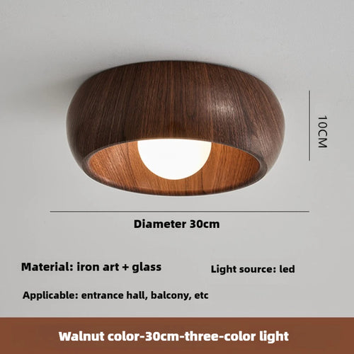 Minimalistischer Retro-Deckenleuchte aus Holz für kreative Dekoration