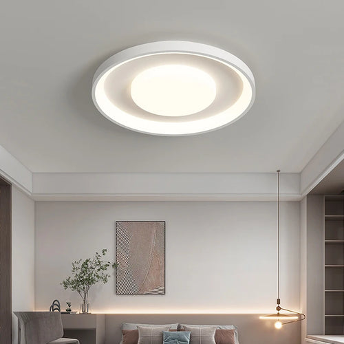 Moderner minimalistischer LED-Kronleuchter mit augenschonendem Blaulichtschutz - vue 4 sur 12