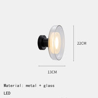 applique murale led en forme de bol pour loft et hôtel