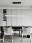 lustre moderne en marbre noir pour décoration intérieure élégante