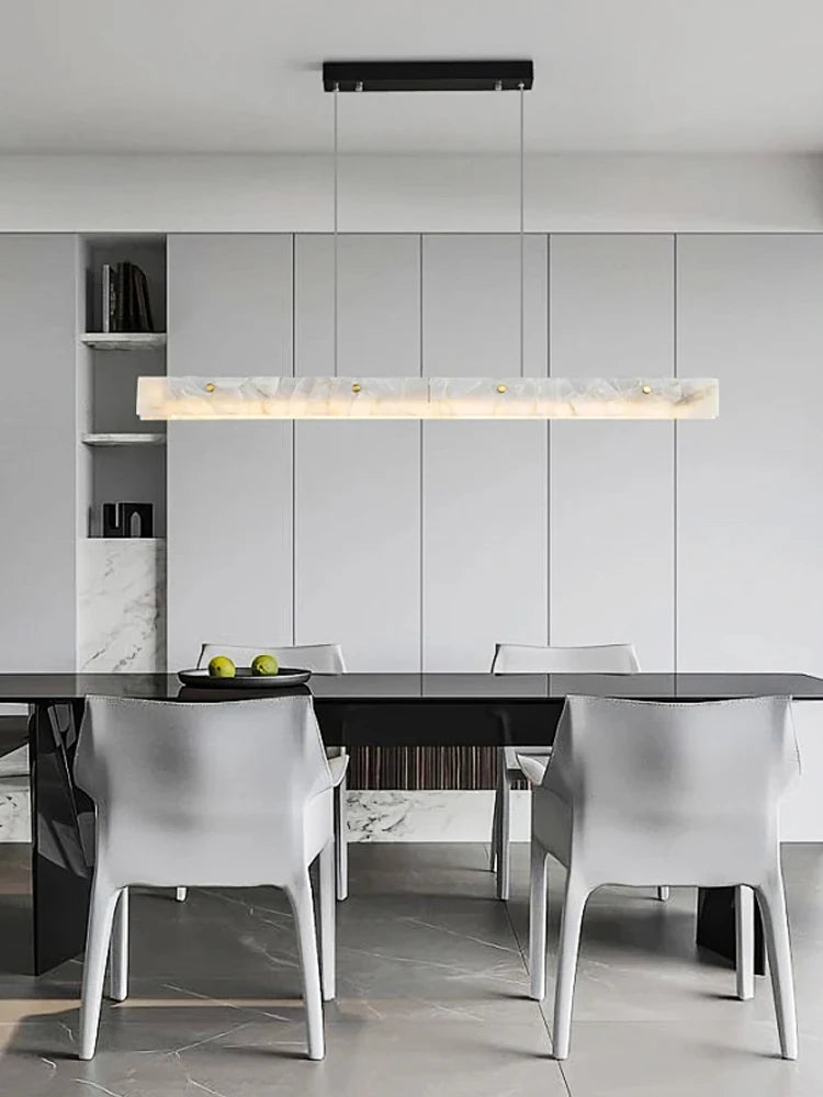 lustre moderne en marbre noir pour décoration intérieure élégante - vue 2 sur 10