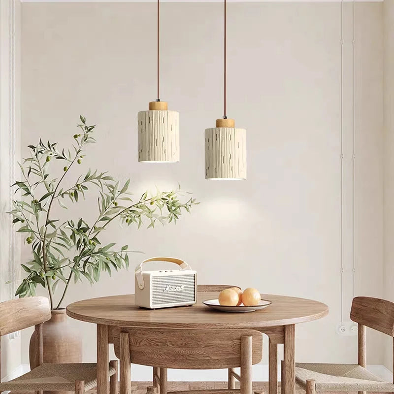 lustre en ciment micro-vent style rustique pour restaurant et bar - vue 3 sur 8