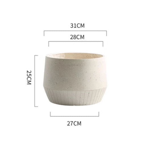 moule en silicone moderne pour pot de fleurs en béton léger et luxueux