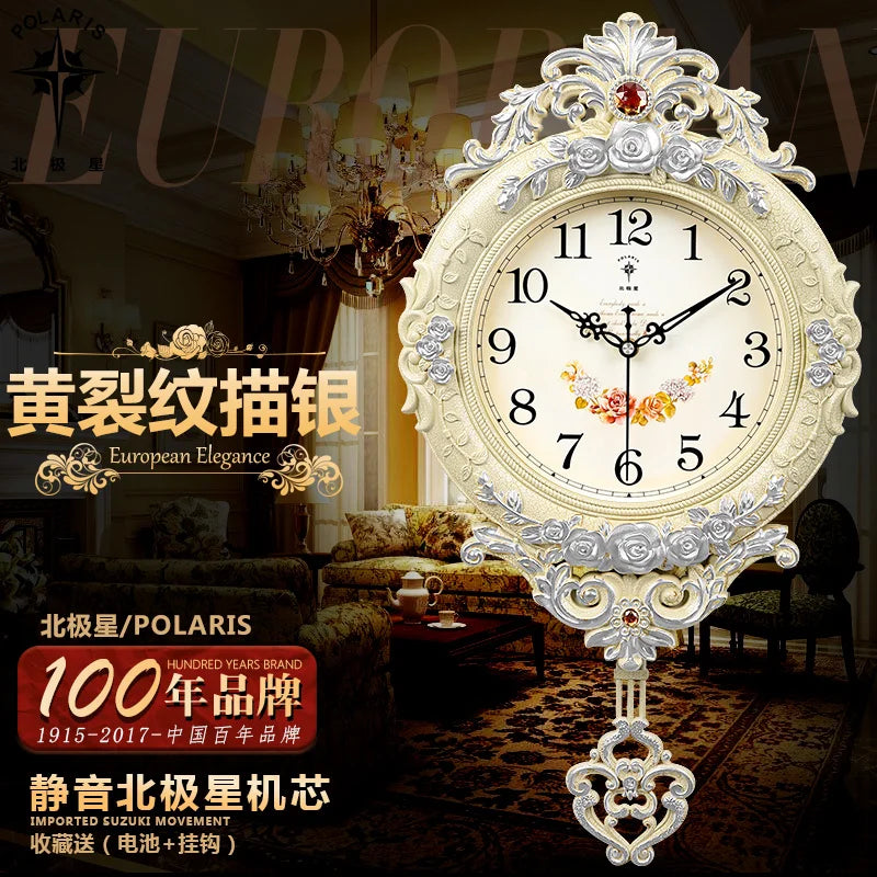 horloge murale de luxe silencieuse style moderne pour décoration intérieure - vue 8 sur 11