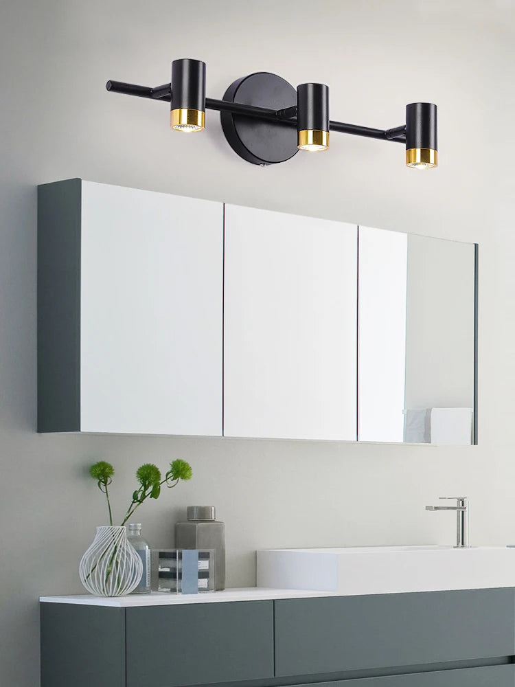 Lustre de miroir Led étanche au design nordique moderne - vue 3 sur 6