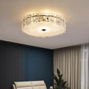 LED-Deckenleuchte aus Kristallglas im minimalistischen Design für elegantes Interieur