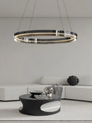 suspension circulaire en verre minimaliste italienne moderne et créative