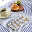 Serviette de table lot 12 lin coton style europe