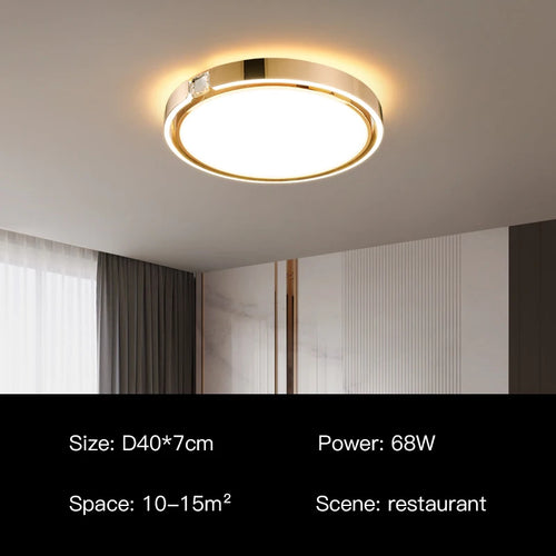 Moderner Deckenleuchte mit luxuriösem Ringdesign für den Innenbereich - vue 13 sur 12