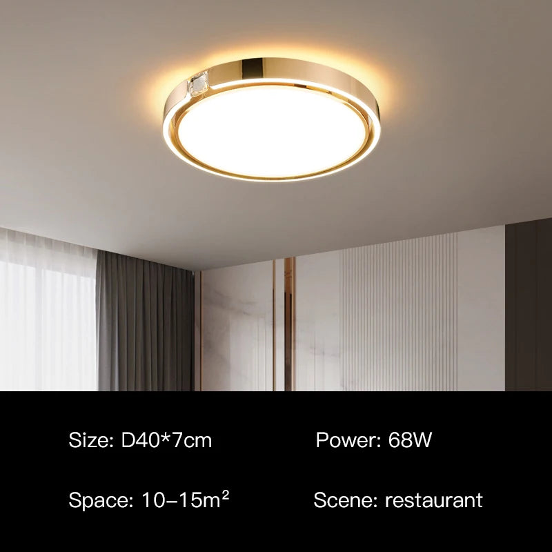 Moderner Deckenleuchte mit luxuriösem Ringdesign für den Innenbereich - vue 12 sur 12
