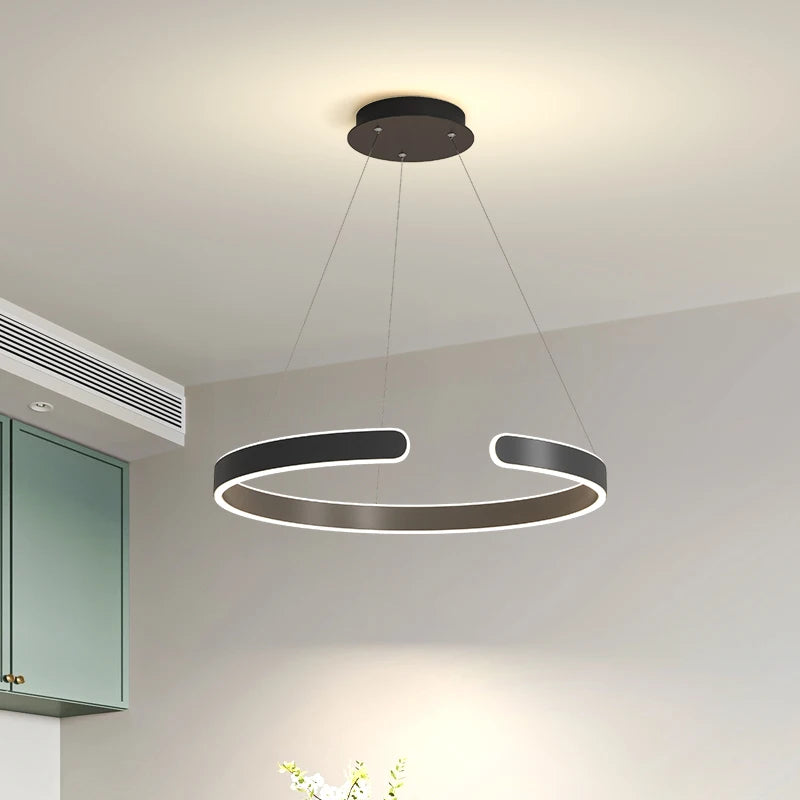 lustre moderne lumineux pour un éclairage élégant intérieur - vue 5 sur 8