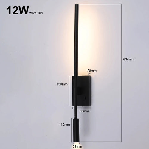 applique led moderne pour décoration canapé - vue 9 sur 9
