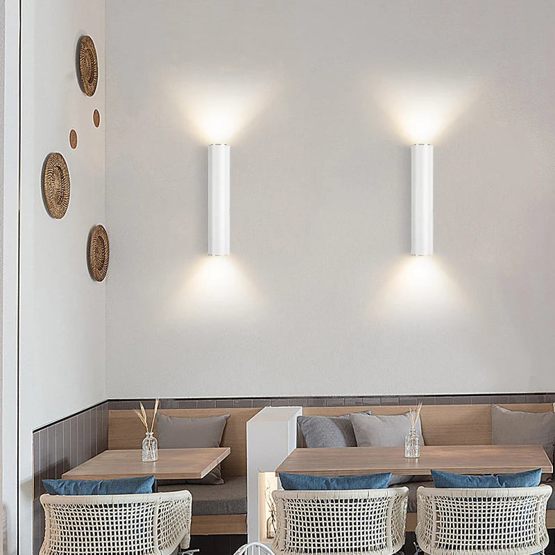 Moderne minimalistische LED-Wandleuchte im nordischen Design - vue 5 sur 9