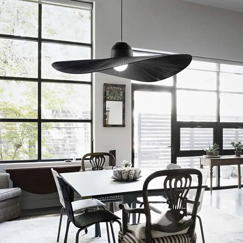 suspension en tissu design pour intérieur moderne éclairage LED - vue 4 sur 8