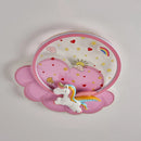 plafonnier licorne led pour fille avec télécommande optionnelle