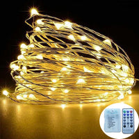 guirlande lumineuse led cuivre 20m 8 modes télécommande décoration extérieure