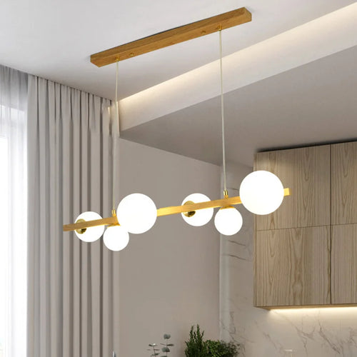 Kronleuchter mit Glasschirm Pendelleuchte für Wohnraumdekor - vue 4 sur 10