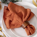 Serviette de table lot 10 gaze coton 32x32
