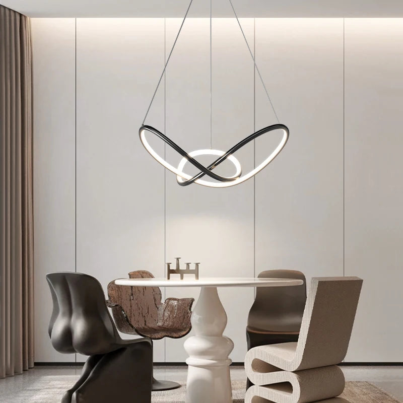 lampe suspendue led qiyimei pour bar cuisine décoration intérieure - vue 4 sur 13