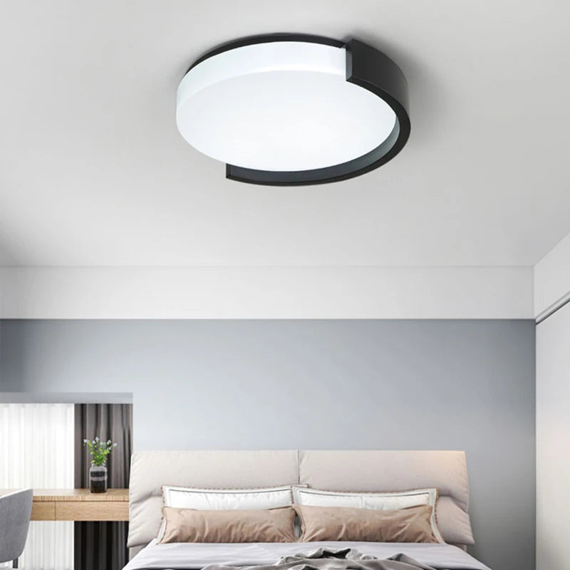 plafond moderne à leds simple décoratif lumière loft lampe ronde - vue 4 sur 10