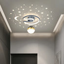 Noir gris 28W LED plafonnier pour couloir boule de verre nuances Foyer allée éclairage intérieur Luminaire Lustre effet étoile