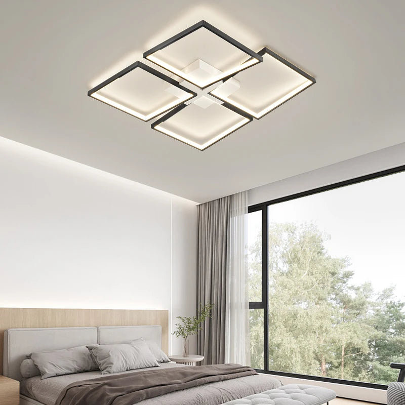 lustre led moderne pour éclairage intérieur et décoration - vue 5 sur 12