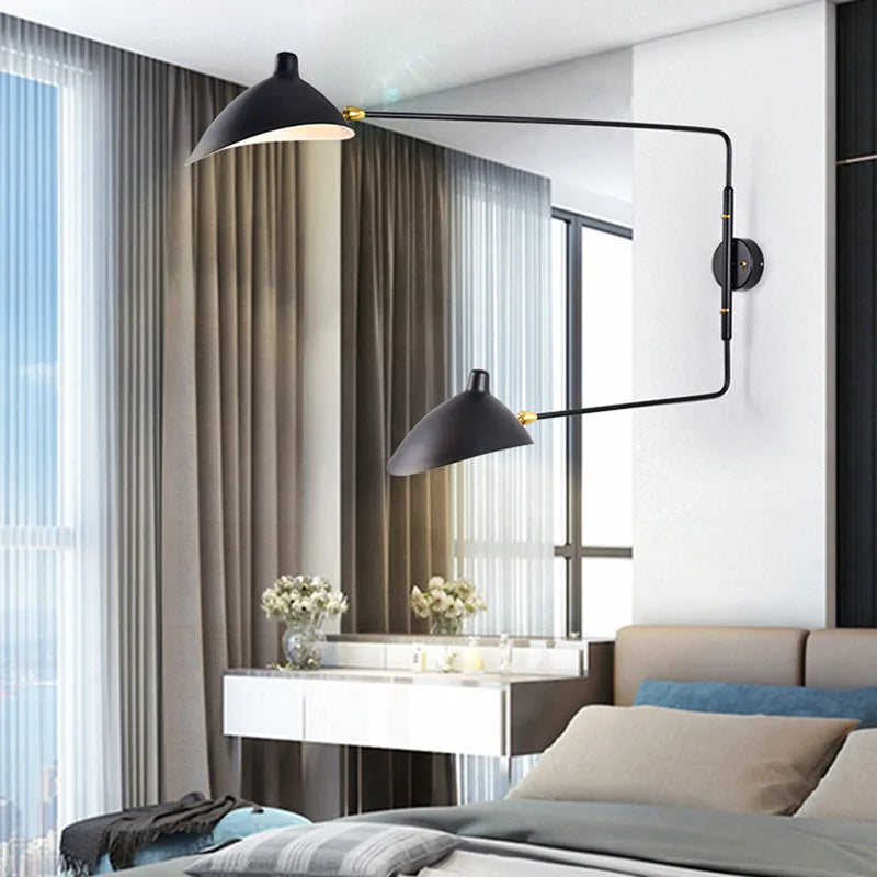 applique murale design moderne rotative pour décoration intérieure - vue 5 sur 13