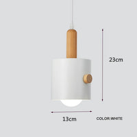 Lustre LED de chevet de chambre à coucher de Macarons nordiques rond rond décoratif salle à manger suspension lumière créative intérieure suspension lustre