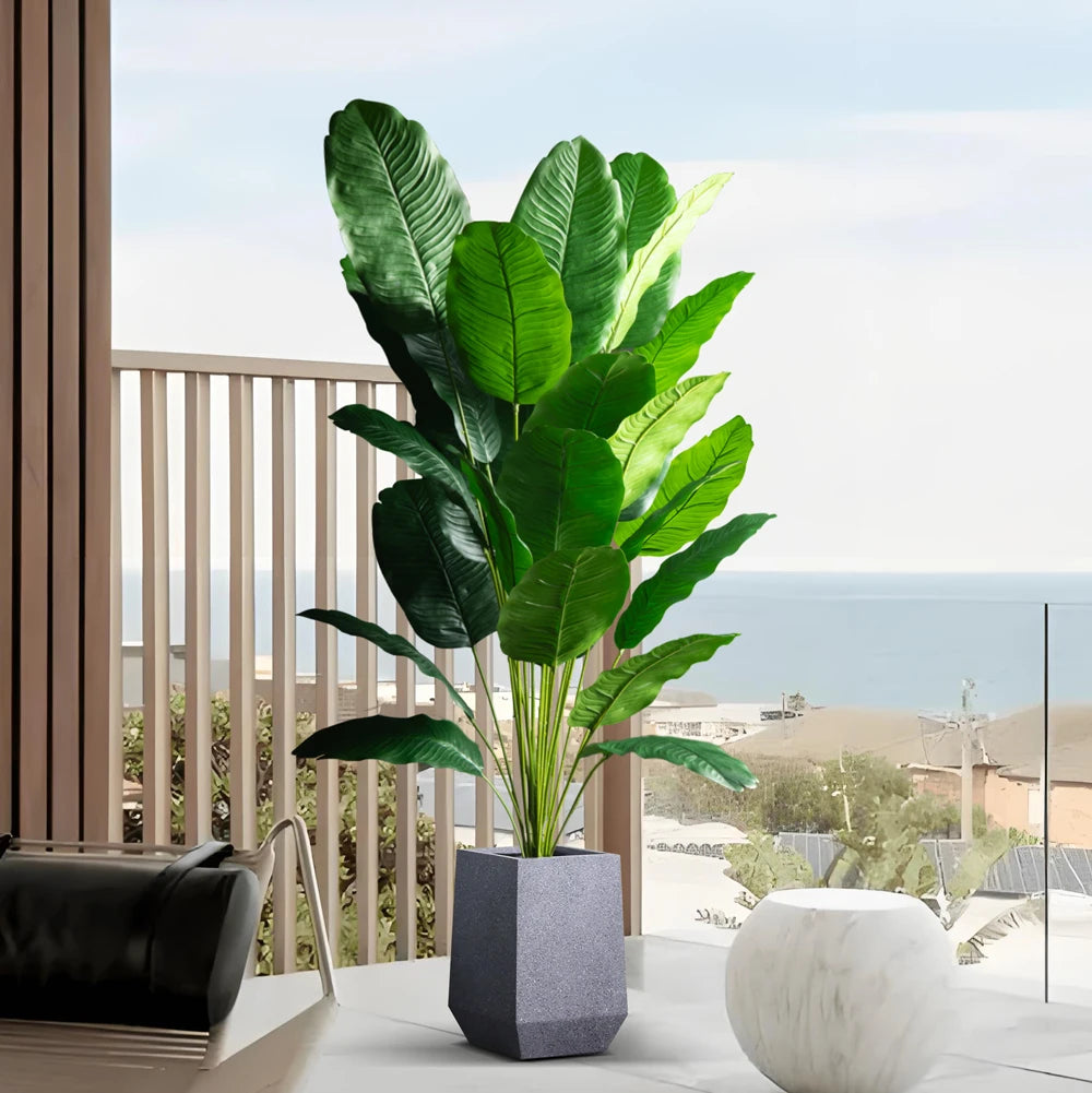 plantes artificielles grandes arbre oiseau paradis décoration jardin intérieur - vue 2 sur 9