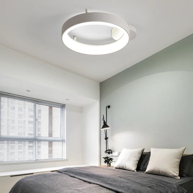 lustre led nordique simple pour décoration intérieure morandi - vue 3 sur 8