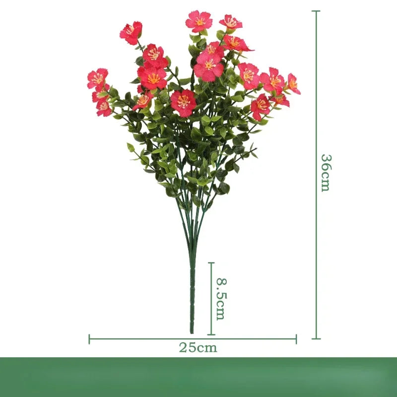 lot de 3 bouquets d eucalyptus artificiels en soie décoration intérieure - vue 12 sur 24