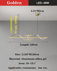 lustre led moderne simple nordique luxe luminaires intérieurs