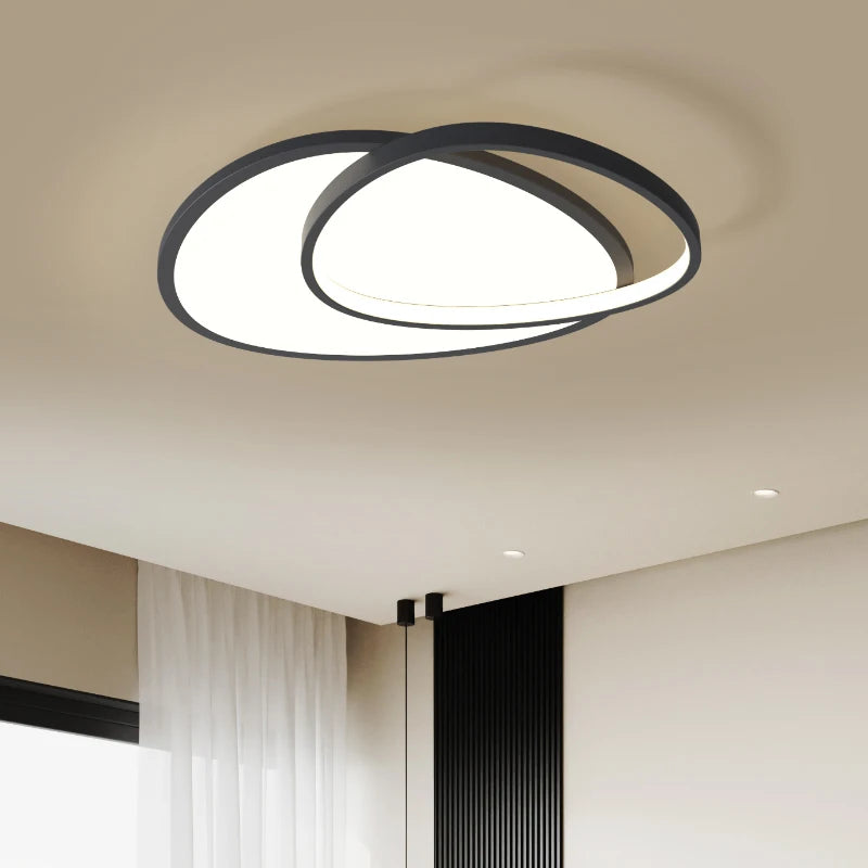 plafonnier led ultra mince design moderne pour intérieur - vue 4 sur 12