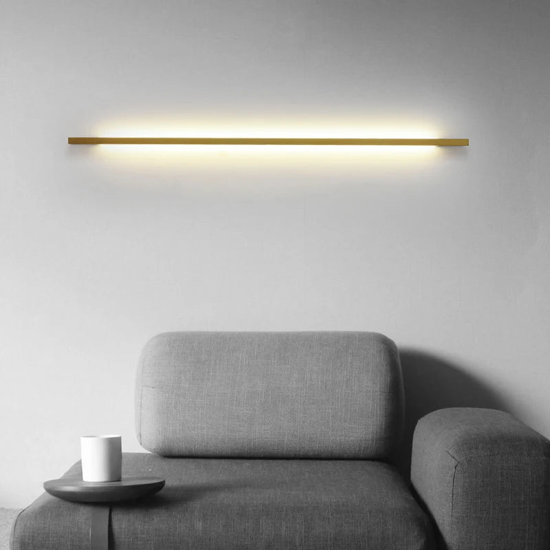 applique murale à bande led minimaliste moderne et créative - vue 6 sur 16