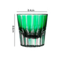 Verre whisky cocktail 200 ml rayures verticales design
