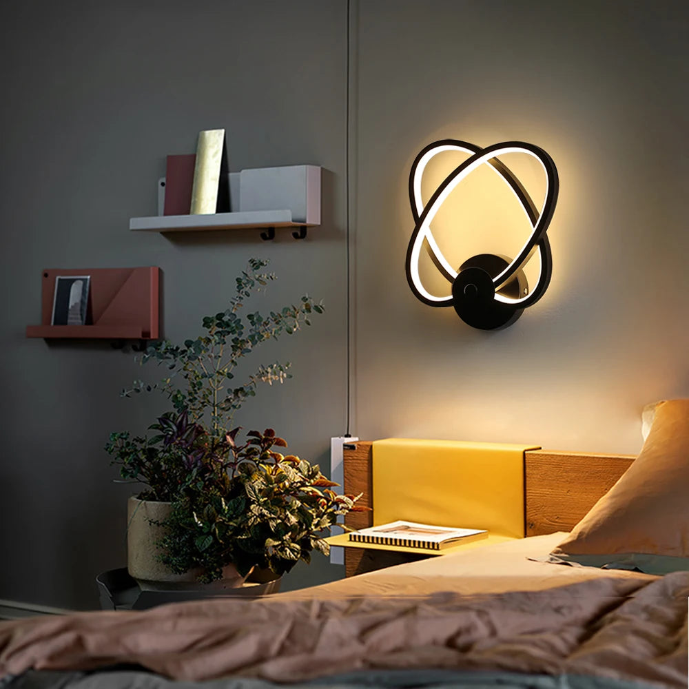 lampe led moderne applique nordique décor intérieur chevet allée salon - vue 4 sur 18